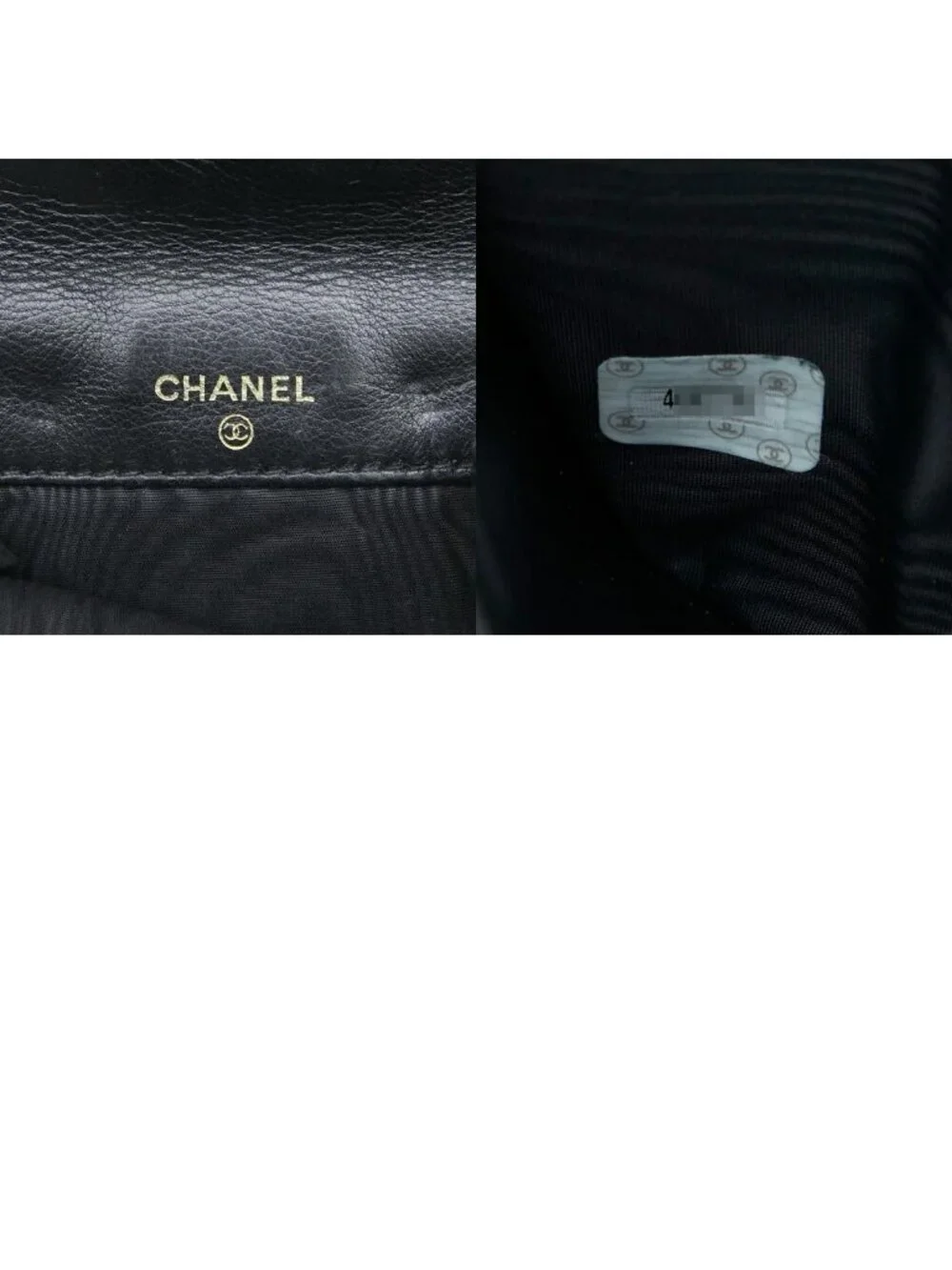 Chanel CC Logo Bifold Wallet Black Caviar Leather